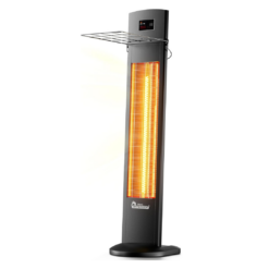 DR. INFRARED HEATER Portable Infrared Indoor and Outdoor Space Heater, Black