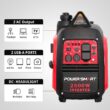 PowerSmart 2500-Watt Portable Inverter Generator with Quiet for Camping
