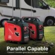 PowerSmart 2500-Watt Portable Inverter Generator with Quiet for Camping