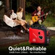PowerSmart 2500-Watt Portable Inverter Generator with Quiet for Camping
