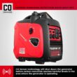 2500W Inverter Generator, Manual Start, Fuel Efficient, with CO Alarm and USB Output for Home and Outdoor Use