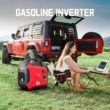 2500W Inverter Generator, Manual Start, Fuel Efficient, with CO Alarm and USB Output for Home and Outdoor Use