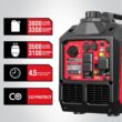 PowerSmart 3800-Watt Portable Inverter Generator with Dual Fuel, CO Protect, 30 amp for RV, Home Use and Emergency Backup