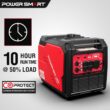 PowerSmart 4800-Watt Portable Inverter Generator with Wheels Handle Kit, CO Protect, Quiet, 30 Amp for RV-Ready, HB5046C