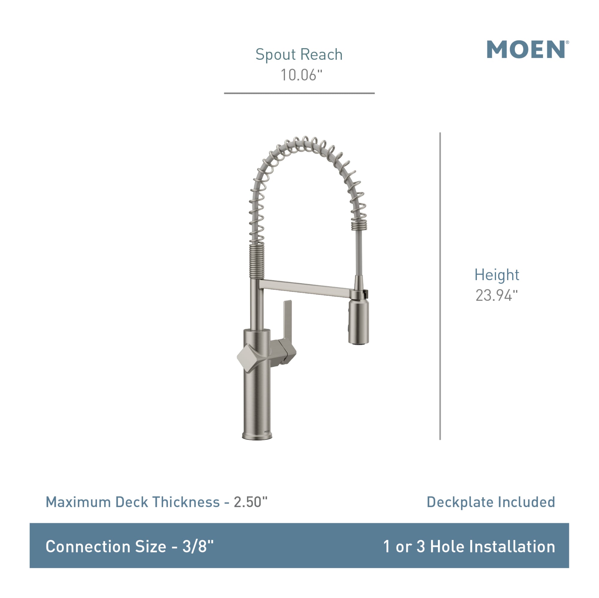 Moen Joric Brushed Gold Single Handle Deck-mount Pull-down Kitchen Faucet with Sprayer (Includes Deck Plate) Moen Joric Brushed Gold Single Handle Deck-mount Pull-down Kitchen Faucet with Sprayer (Includes Deck Plate)