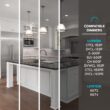 Luxrite White 6-in 1150 -Lumens Switchable white Round Dimmable LED Canless Damp rated Recessed Downlight 12 -Pack