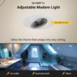 NUWATT Adjustable Lens Gimbal Lights White 3-in 600 -Lumens Switchable Round Dimmable LED Canless Wet rated Recessed Downlight 16 -Pack