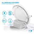 Infibrite Elite Smart Compatible White 6-in 1100 -Lumens Color-enhancing Round LED Canless Wet rated Recessed Downlight 12 -Pack