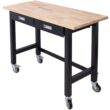 Siavonce N/O 48-in L x 38-in H 2 -Drawers Black Wood Work Bench