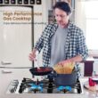 GZMR 30 Inch Gas Cooktop with 4 Powerful Burners and ABS Knobs 30-in 4 burners Stainless steel Gas Cooktop