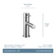 Moen Align Matte Black Single hole 1-handle WaterSense Low-arc Residential Handle Bathroom Sink Faucet with Drain with Deck Plate