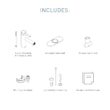 Moen Align Matte Black Single hole 1-handle WaterSense Low-arc Residential Handle Bathroom Sink Faucet with Drain with Deck Plate