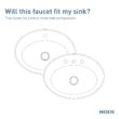 Moen Align Matte Black Single hole 1-handle WaterSense Low-arc Residential Handle Bathroom Sink Faucet with Drain with Deck Plate