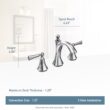 Moen Wynford Brushed Nickel Widespread 2-handle WaterSense High-arc Commercial/Residential Handle Bathroom Sink Faucet with Drain