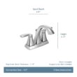 Moen Matte Black 4-in centerset 2-handle WaterSense High-arc Commercial/Residential Handle Bathroom Sink Faucet with Drain with Deck Plate Moen Matte Black 4-in centerset 2-handle WaterSense High-arc Commercial/Residential Handle Bathroom Sink Faucet with Drain with Deck Plate