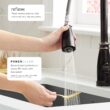 Moen Essie Mediterranean Bronze Single Handle Deck-mount Touchless Pull-down Kitchen Faucet with Sprayer (Includes Deck Plate) (Includes Soap Dispenser)
