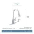 Moen Essie Mediterranean Bronze Single Handle Deck-mount Touchless Pull-down Kitchen Faucet with Sprayer (Includes Deck Plate) (Includes Soap Dispenser)