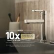 Moen Essie Mediterranean Bronze Single Handle Deck-mount Touchless Pull-down Kitchen Faucet with Sprayer (Includes Deck Plate) (Includes Soap Dispenser)
