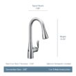 Moen Arbor Chrome Single Handle Deck-mount Touchless Pull-down Kitchen Faucet with Sprayer (Includes Deck Plate)
