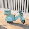 Tender Leaf Toys - Delivery Scooter - Wooden Ride-On Toy for Toddlers with Rubber Trimmed Wheels - Role-Play Scooter with Canvas Bag - Develop Social, Language and Gross Motor Skills - Age 2+