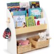 Tender Leaf Toys - Forest Bookcase - Sturdy and Practical Bookcase and Storage Unit - Beautiful Gender-Neutral Playroom/Bedroom Organisation, Promotes Reading and Early Learning - Age 3+