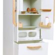 Tender Leaf Toys - Tenderleaf Refrigerator - Wooden Pretend Play Appliance for Kids with Ice Dispenser - Interactive and Realistic Refrigerator for Boys and Girls, Educational and Fun - Age 3 +