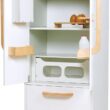Tender Leaf Toys - Tenderleaf Refrigerator - Wooden Pretend Play Appliance for Kids with Ice Dispenser - Interactive and Realistic Refrigerator for Boys and Girls, Educational and Fun - Age 3 +