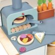 Tender Leaf Toys - La Fiamma Grand Kitchen - Two-Part Grand Wooden Kitchen with Accessories - Develops Social, Creative and Imaginative Skills, Gender-Neutral - Age 3+