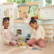 Tender Leaf Toys - La Fiamma Grand Kitchen - Two-Part Grand Wooden Kitchen with Accessories - Develops Social, Creative and Imaginative Skills, Gender-Neutral - Age 3+