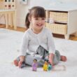 Tender Leaf Toys - Bunny Storage Unit - Wooden Toy Storage Organizer with 4 Baskets Drawers for Kids - Toys and Books in Playroom, Nursery or Children's Room - Age 3 +
