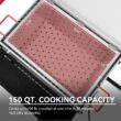 Creole Feast 150 Qt Double Sack Crawfish Boiler 2 -Burner Propane 20-lb. tank Electronic Aluminum Boiler