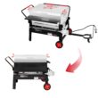 Creole Feast 150 Qt Double Sack Crawfish Boiler 2 -Burner Propane 20-lb. tank Electronic Aluminum Boiler