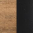 Nathan James Haven Etagere Bookshelf, 5-Shelf Bookcase in Oak Wood and Black Metal Frame with Arch Top and Open Shelves, Oak/Black