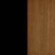 Nathan James Harper Modern Nightstand Side Accent or End Table with Storage Drawer, 1, Black/Brown