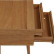 Nathan James 32704 Harper Mid-Century Oak Wood Nightstand with 2-Drawers, Small Side End Table with Storage, Brown