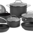 Cuisinart 11-Piece Cookware Set, Black, Chef's Classic Nonstick Hard Anodized, 66-11