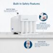 AQUASURE Premier 4-stage Membrane Reverse Osmosis Filtration Under Sink Water Filtration System with Chrome Faucet AQUASURE Premier 4-stage Membrane Reverse Osmosis Filtration Under Sink Water Filtration System with Chrome Faucet