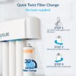 AQUASURE Premier 4-stage Membrane Reverse Osmosis Filtration Under Sink Water Filtration System with Chrome Faucet AQUASURE Premier 4-stage Membrane Reverse Osmosis Filtration Under Sink Water Filtration System with Chrome Faucet