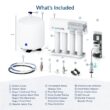 AQUASURE Premier 4-stage Membrane Reverse Osmosis Filtration Under Sink Water Filtration System with Chrome Faucet AQUASURE Premier 4-stage Membrane Reverse Osmosis Filtration Under Sink Water Filtration System with Chrome Faucet