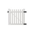 WamBam Fence Traditional Classic Picket Fence Gate 4-ft H x 4-ft W White Vinyl Picket Fence gate (Unassembled)