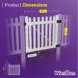 WamBam Fence Traditional Classic Picket Fence Gate 4-ft H x 4-ft W White Vinyl Picket Fence gate (Unassembled)