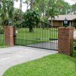 Mighty Mule 16-Feet Single swing Universal Battery Driveway Gate Opener Kit (Solar Compatible)