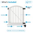 WamBam Fence Premium 4-ft H x 4-ft W Arched Pool Style Vinyl Fence gate No Dig (Unassembled)