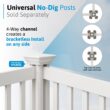 WamBam Fence Premium 4-ft H x 4-ft W Arched Pool Style Vinyl Fence gate No Dig (Unassembled)