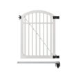 WamBam Fence Premium 5-ft H x 4-ft W 3-Rail Arched Pool Style Vinyl Fence gate No Dig (Unassembled)