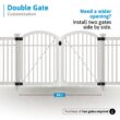 WamBam Fence Premium 5-ft H x 4-ft W 3-Rail Arched Pool Style Vinyl Fence gate No Dig (Unassembled)