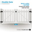 WamBam Fence Premium 4-ft H x 4-ft W Picket Vinyl Picket Fence gate No Dig (Unassembled)