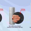 Maocao Hoom 100-ft x 4-ft 19 -Gauge Silver Metal Welded Wire Rolled Fencing 1/2-in x 1/2-in - Mesh Size