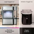 GE Profile Opal 2.0 Ultra Nugget Ice Maker with Side Tank and Scale Inhibiting Filter, Scoop Included, 38 lbs in 24 Hours, Pellet Ice Machine with WiFi & Smart Connected, Stone White
