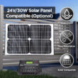 ALEKO 20.0-Feet Dual swing Universal Electric Driveway Gate Opener Kit (Solar Compatible)
